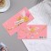 Money envelope "Congratulations!" Printing, feather, pink background, 16.8x8.3 cm