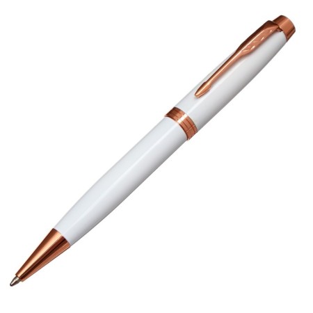 Handle Gift ball in the leatherette case is a turning tonsor white body with gold-2