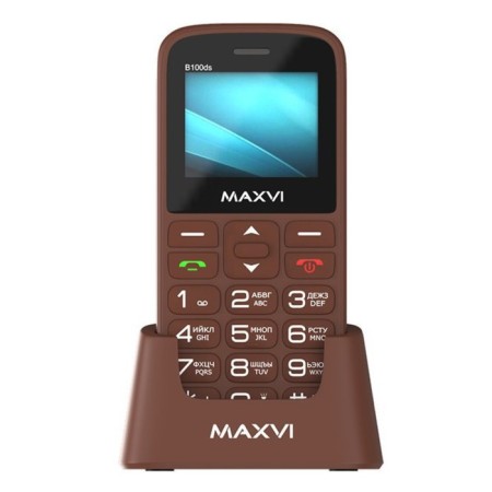 Cell phone Maxvi B100 DS Brown