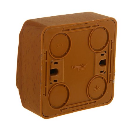 Schetode switch Sche Ba10-001T, 10 A, 1 key, external, dark beech color-1