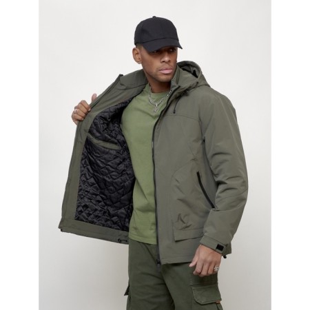 Male spring jacket, size 58, khaki color-8