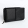 Women's wallet on the button, black color