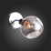 Wall lamp EVOLUCE. Sle155101-01. Gentore. 1x60 watts, E14, 13x14.5 cm, chromium color