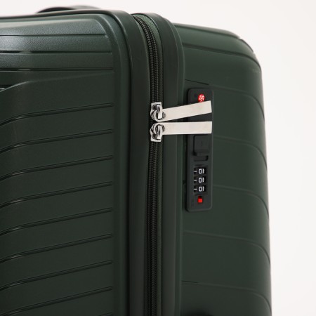 Big suitcase 28 ", lightning department, code castle, 4 wheels, green color-3
