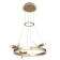 LUST "DRAGRAL" LED 48W 3000-6000K gold 52x52x80 cm Bayerlux