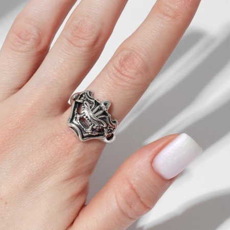 The ring "Mask they", the color is black silver, dimensionless-1