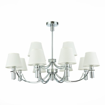 Suspended EVOLUCE lamp. Sle111303-12. Monza. 12x40 watts, E14, 96x96x36.5 cm, chromium color-4
