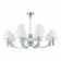 Suspended EVOLUCE lamp. Sle111303-12. Monza. 12x40 watts, E14, 96x96x36.5 cm, chromium color