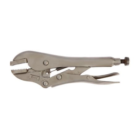 Hand tundra clamp, reinforced, flat capture, with a latch, 175 mm-1