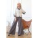 Female trousers, size 48, gray color