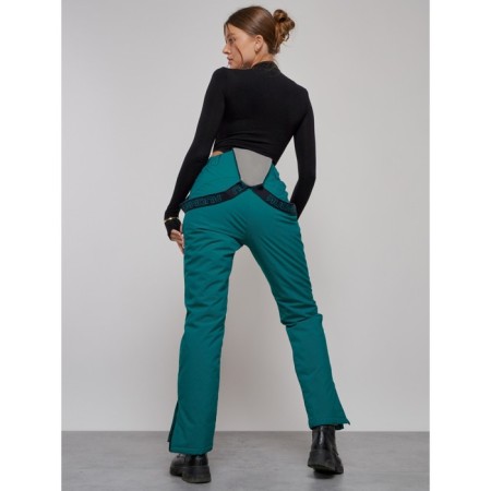 Semi -combinezone ski insulated female winter, size 50, green color-13