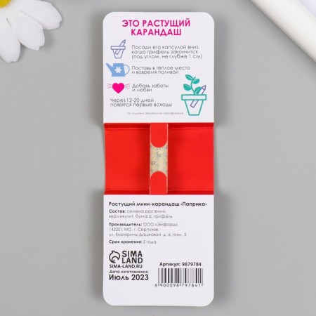 Growing gift pencils Mini sharpness stimulates the mood of "paprika"-1