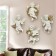 Wall deaf "Angels" 4 pieces 20.5 x 14.5 x 5.5 cm, white with gold