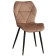 Chair "Dora y", velor tenerife cinnamon / black metal