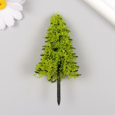 Artificial plant for creativity plastic "spruce" light green 10 cm
