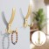 Hook furniture tundra TKT001, three -rod, matte gold