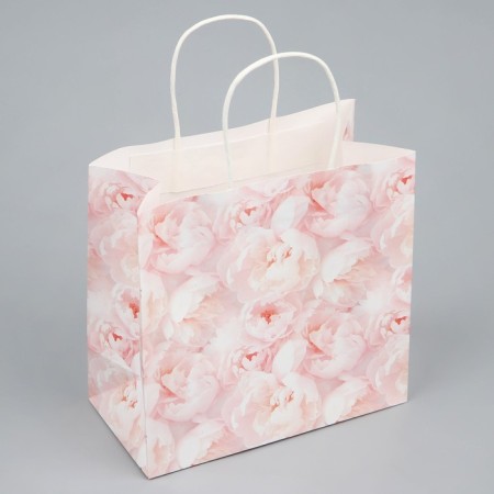 Gift package, packaging, "flowers", 22 x 22 x 11 cm-3