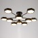 Chandelier 1318/10BK LED 240W 3000-6000K Black 87x90x25 cm Bayerlux