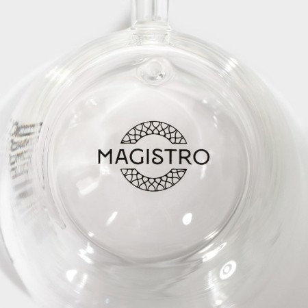 Glass mug with double walls Magistro "Duo. Espesso ", 80 ml, 9 × 6 × 6.5 cm-6