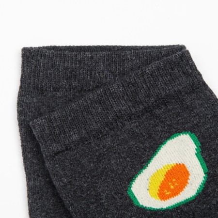 Women's socks "avocado", gray color, size 23-25-2