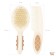 Baby brush with a comb, a pile made of natural bristles