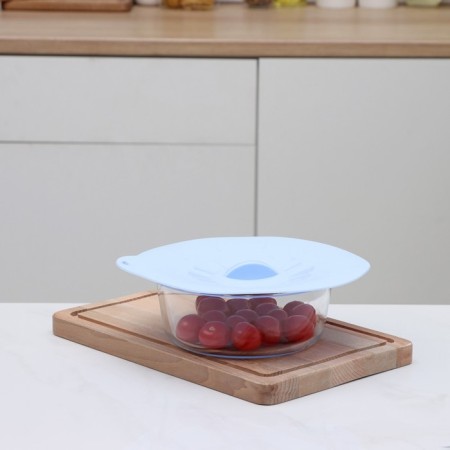 The storage cover of the share "Simlin", silicone, d = 21 cm, blue color-4