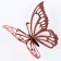 Set for decorating "butterflies", set 12 pcs, color pink gold