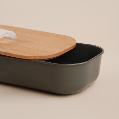 Steel SL Home, 21.5 × 12.5 × 6 cm, with a bamboo cover-4