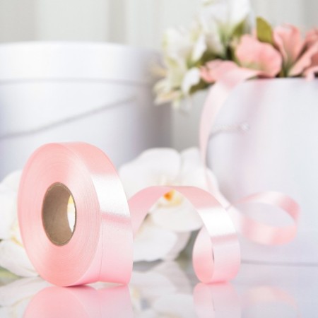 Tape for decor and gifts, light pink, 2 cm x 45 m