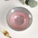 Glass Salad "Morion", 450 ml, d = 16 cm, pink color with silver