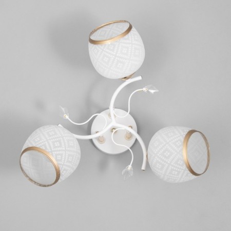 Frida chandelier 3he27 40W white-gold 48x48x26 cm Bayerlux-4