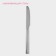 A stainless steel knife Gleen shade, length 22 cm, thickness 2 mm, silver color