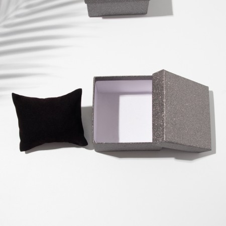 Gift box for bracelet/clock "Shine", 9 × 9, black color-3
