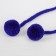 Decorative element on the rope 2 balls, d = 1.5 cm, set 6 pcs., Blue color