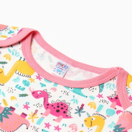 Body Children's, white color/dinosaurics, height 80 cm-1