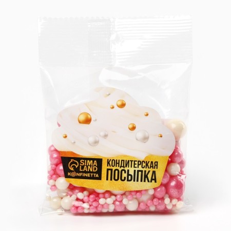 Sprinking confectionery soft: pink, 50 g.-5
