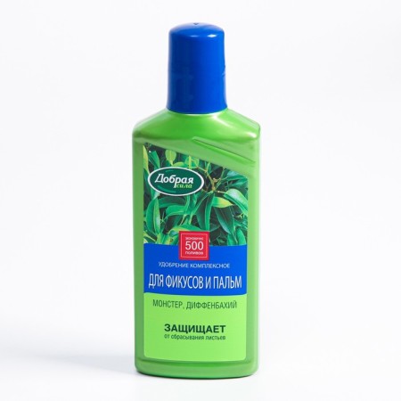 Fertilizer "Good Strength", for ficuses, monster, ferns, bottle, 250 ml