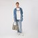 Bagon-tout on lightning, 3 outer pockets, light-gray color