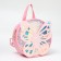 Baby backpack on lightning, pink color