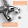 Forceps for installing buttons, with buttons, 14 × 6 cm, silver color