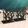 Holder-stand for books "Trees" set 2pcs, 9.2x12x15.4cm, black