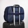 Road bag with lightning, external pocket, blue color