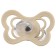Nipple - orthodontic dummy, silicone, +6 months, with a holder, beige color