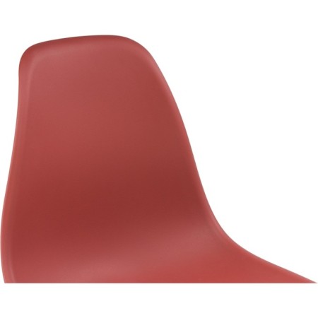 Plastic chair EAMES Massive Buk/Metal/Plastic, natural/burgundy 46x52x83 cm-5