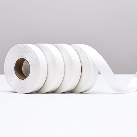 Tape "Tiffany" for decor and gifts, white, 2 cm x 50 m-1