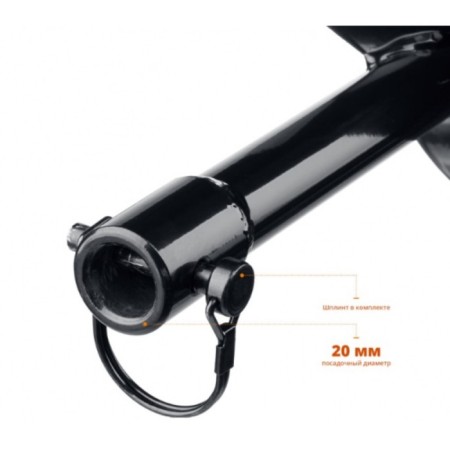 Sknk for motorized carriers of the bison 7051-20, 800 mm, d = 200 mm, D connection 20 mm, single-phase-2