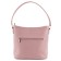 Bag women, genuine leather, pink 27x12x47 cm