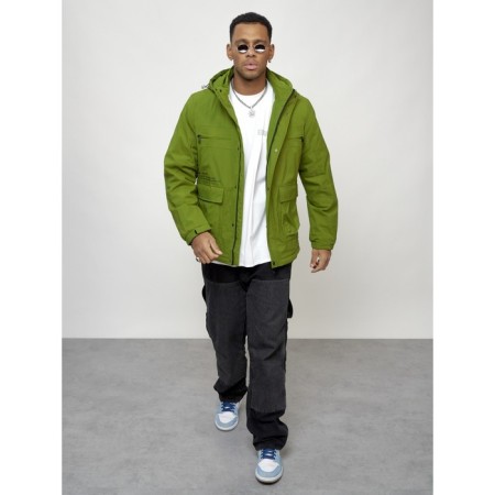 Sports male jacket, size 48, green color-11