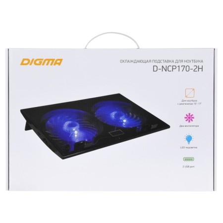 Digma D-NCP170-2H 17 "390x270x25mm 2XUSB 2x 160mmfan 700 g black black laptop-7