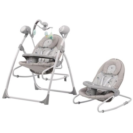 Electronic swing Misty, gray, with an adapter, p/y, 12 chalk., 5 speeds